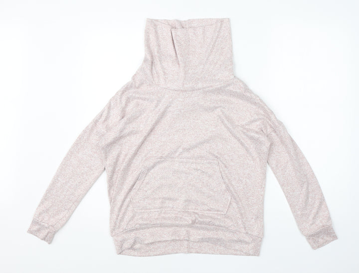 TU Womens Pink Roll Neck Polyester Pullover Jumper Size 8
