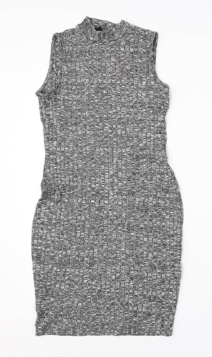 Atmosphere Womens Grey  Viscose Pencil Dress  Size 10  Halter