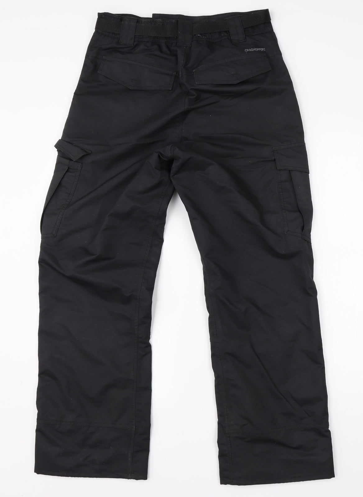 Craghoppers Mens Black  Polyamide Cargo Trousers Size 30 L25 in Regular
