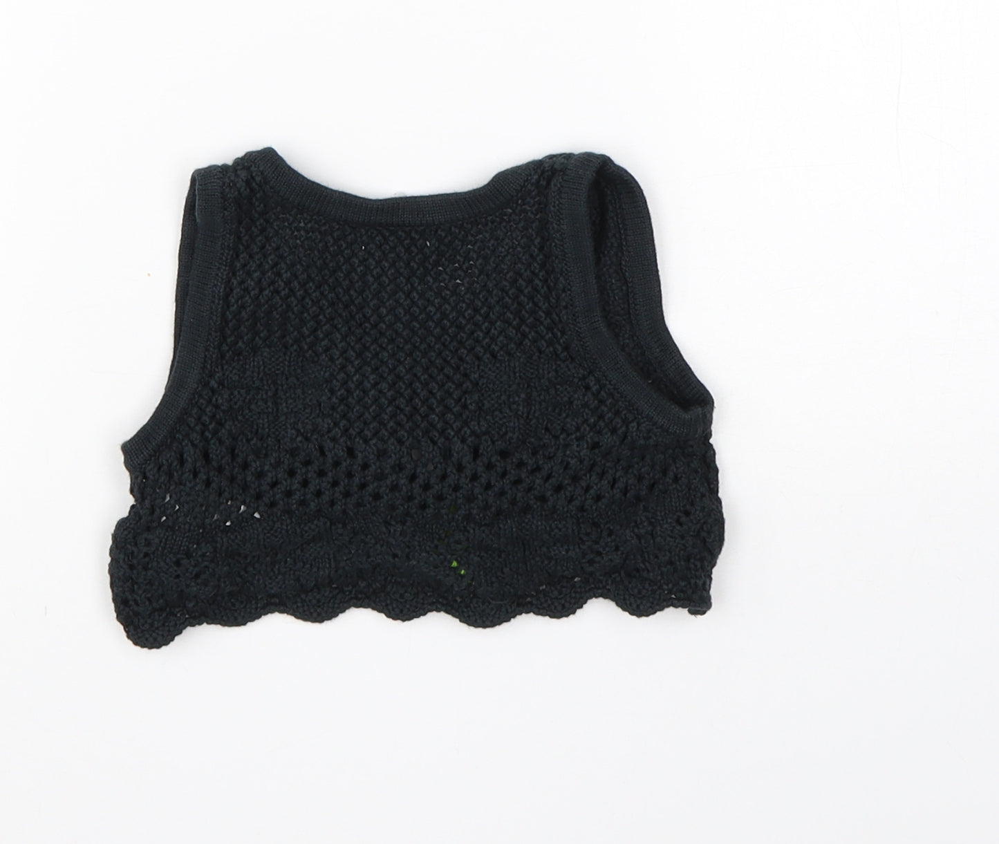 NEXT Girls Black  Cotton Shrug Jumper Size 9-12 Months