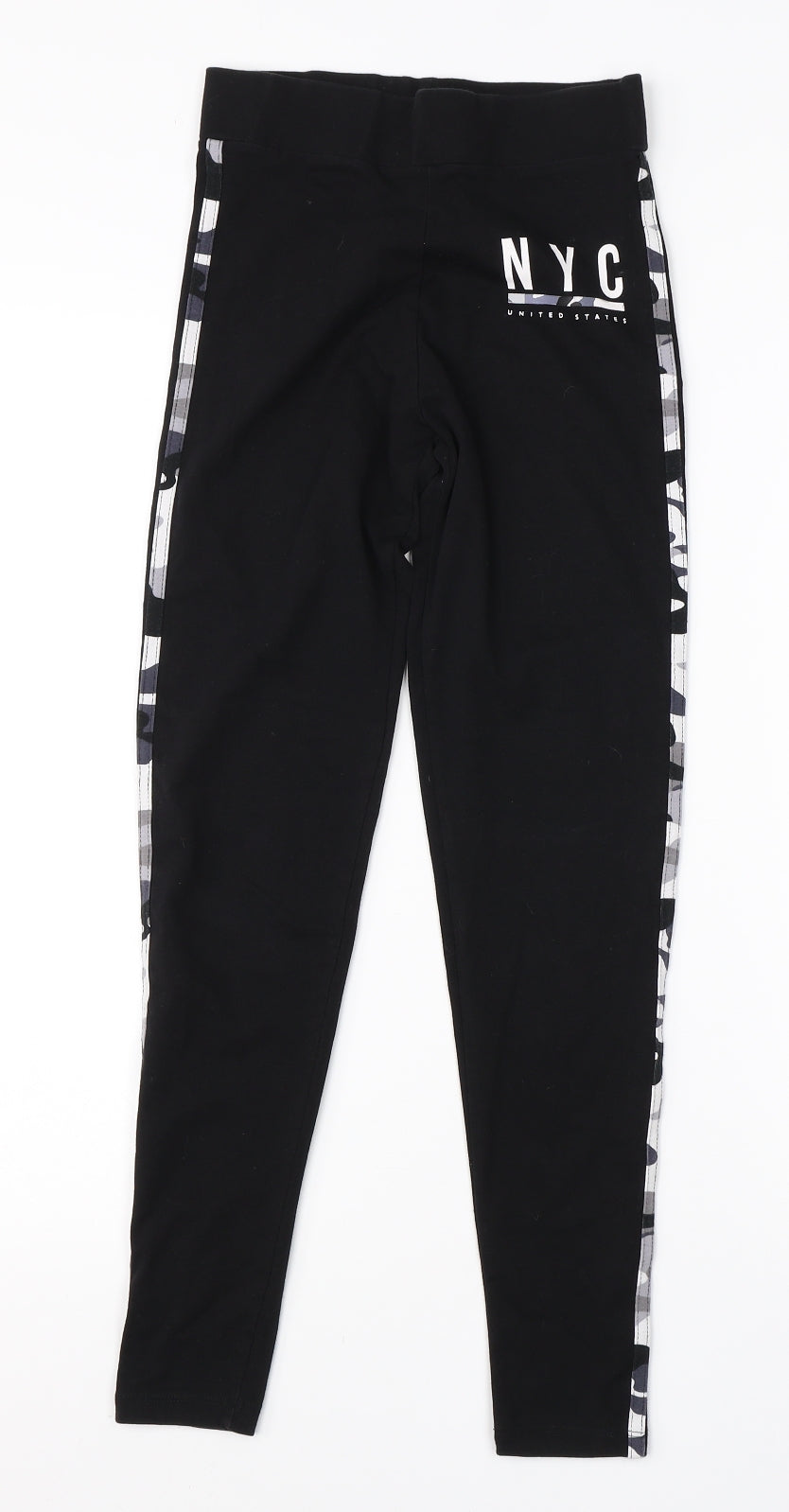 New Look Girls Black  Cotton Jogger Trousers Size 10 Years  Regular