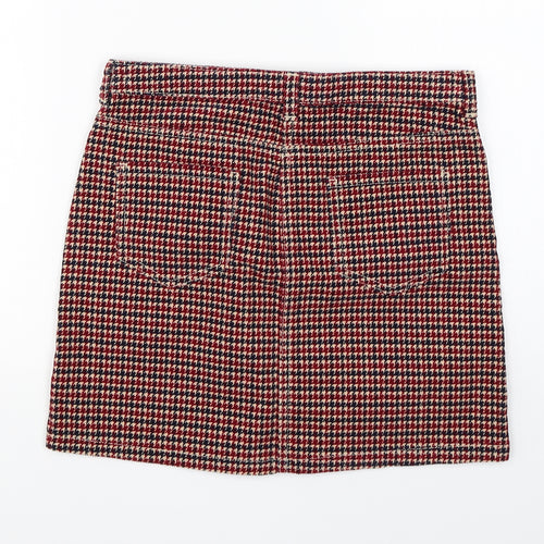 Nutmeg Girls Multicoloured Houndstooth Cotton Skater Skirt Size 11-12 Years  Regular
