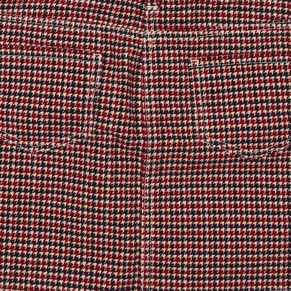 Nutmeg Girls Multicoloured Houndstooth Cotton Skater Skirt Size 11-12 Years  Regular
