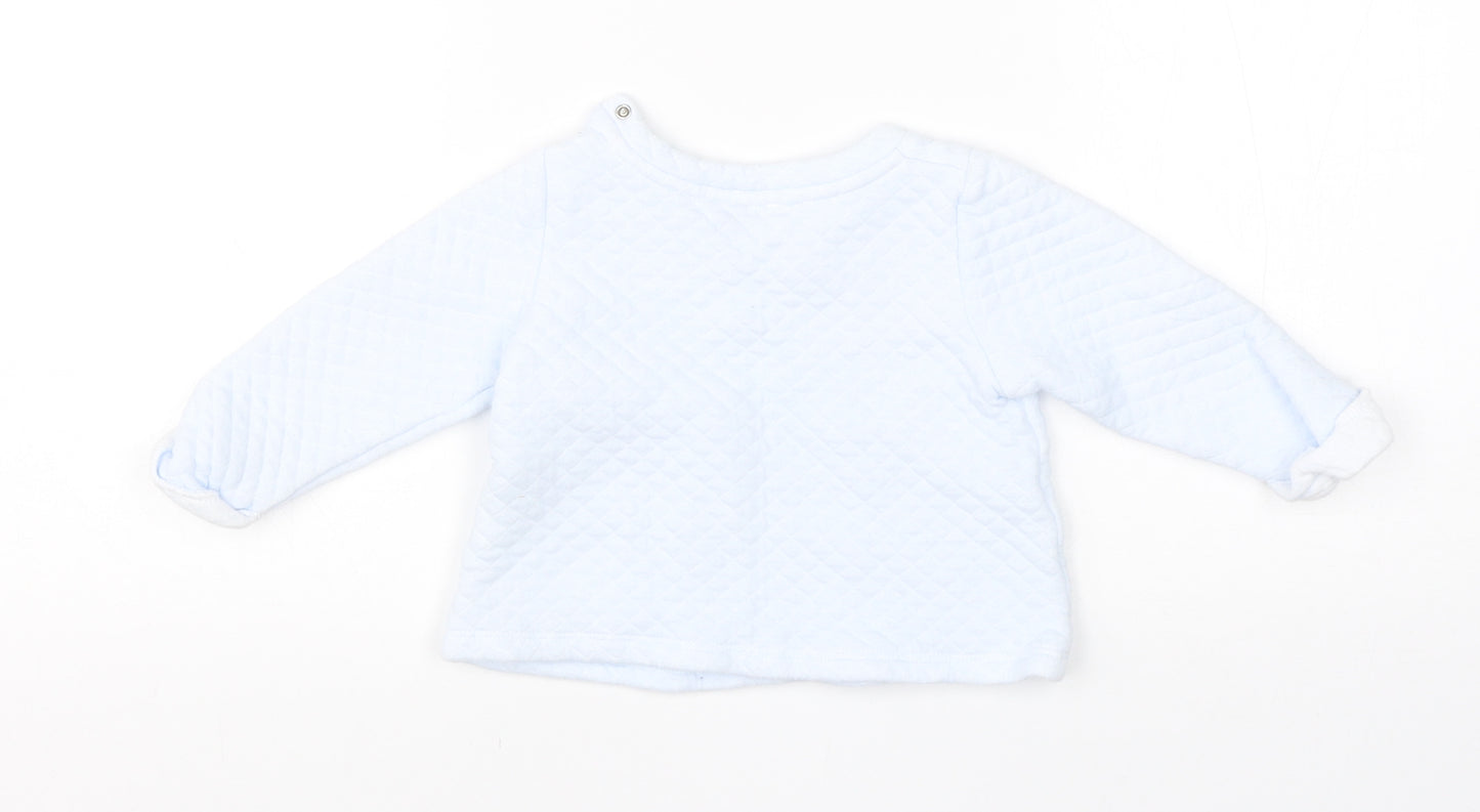 Patachou Baby Blue  Cotton Pullover Jumper Size 18-24 Months