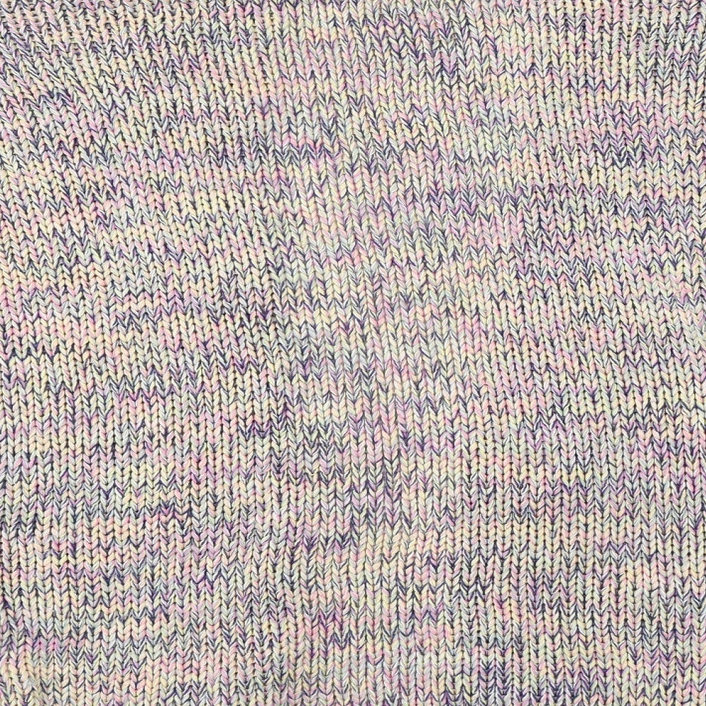 F&F Womens Multicoloured Round Neck  Acrylic Cardigan Jumper Size 8