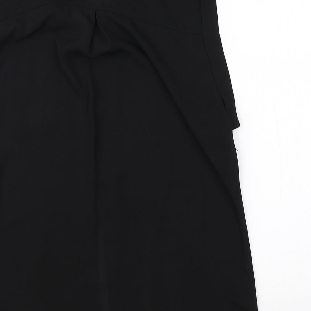 Atmosphere Womens Black  Viscose Basic Blouse Size 8 Collared