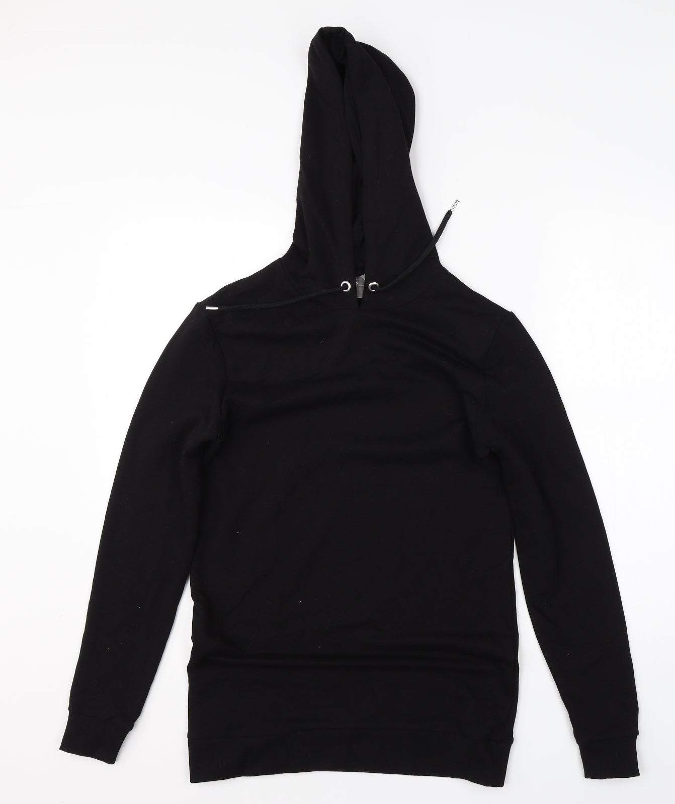ASOS Mens Black  Cotton Pullover Hoodie Size XS