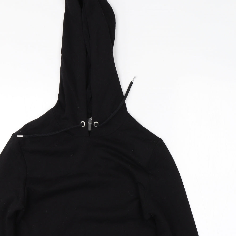 ASOS Mens Black  Cotton Pullover Hoodie Size XS