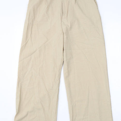 Stradivarius Womens Beige  Viscose Dress Pants Trousers Size 10 L24 in Regular