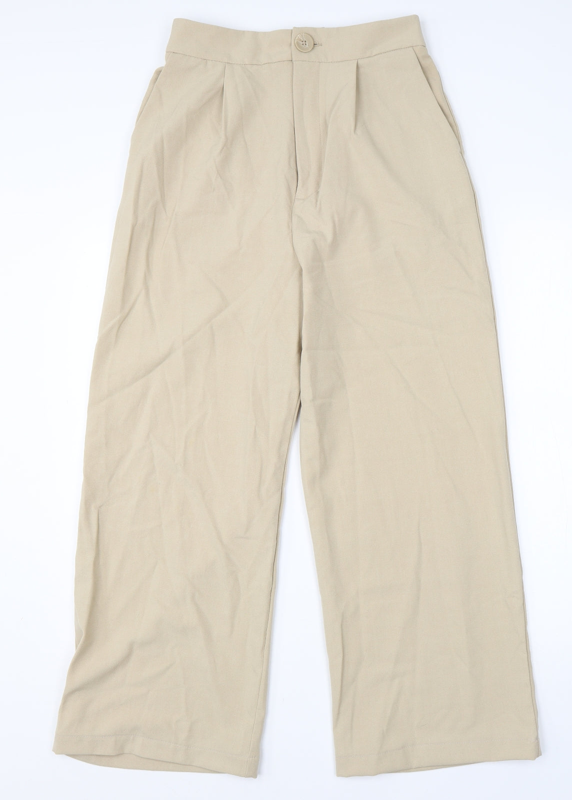 Stradivarius Womens Beige  Viscose Dress Pants Trousers Size 10 L24 in Regular