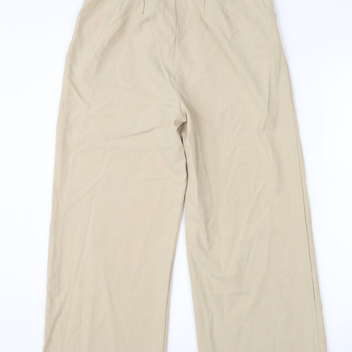 Stradivarius Womens Beige  Viscose Dress Pants Trousers Size 10 L24 in Regular