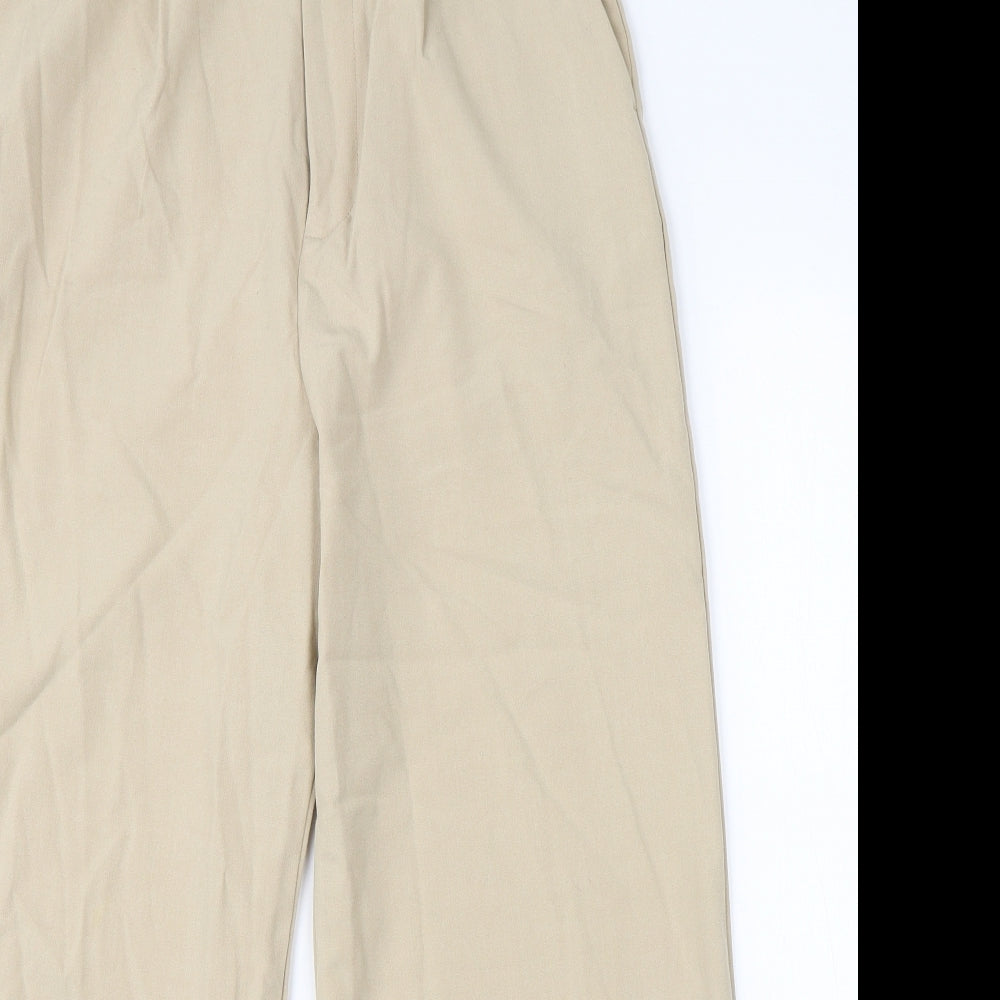 Stradivarius Womens Beige  Viscose Dress Pants Trousers Size 10 L24 in Regular