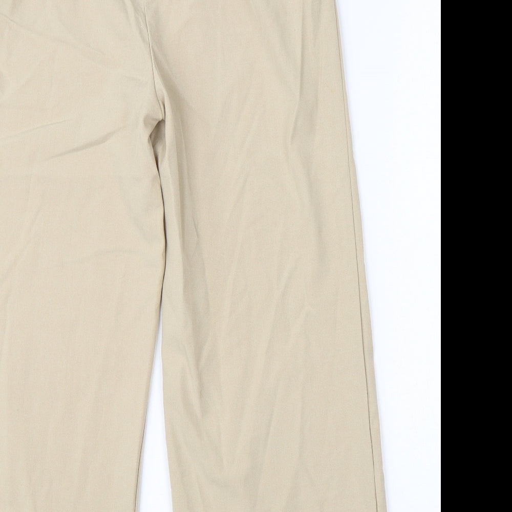 Stradivarius Womens Beige  Viscose Dress Pants Trousers Size 10 L24 in Regular