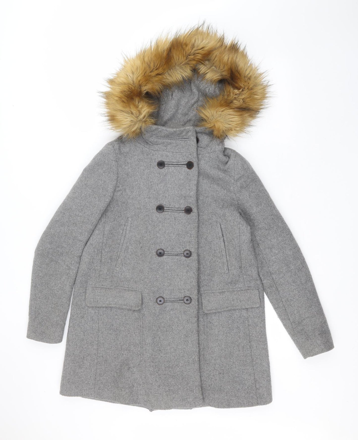 Zara Womens Grey   Parka Coat Size XS
