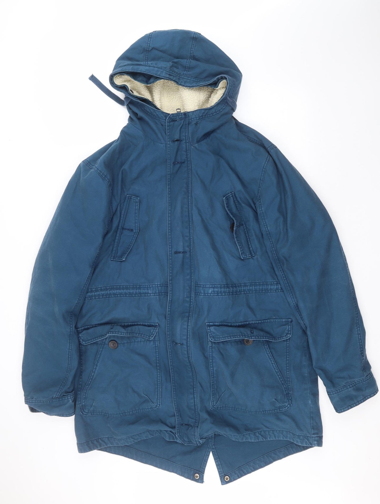 Cedar Wood State Mens Blue   Parka Coat Size XL
