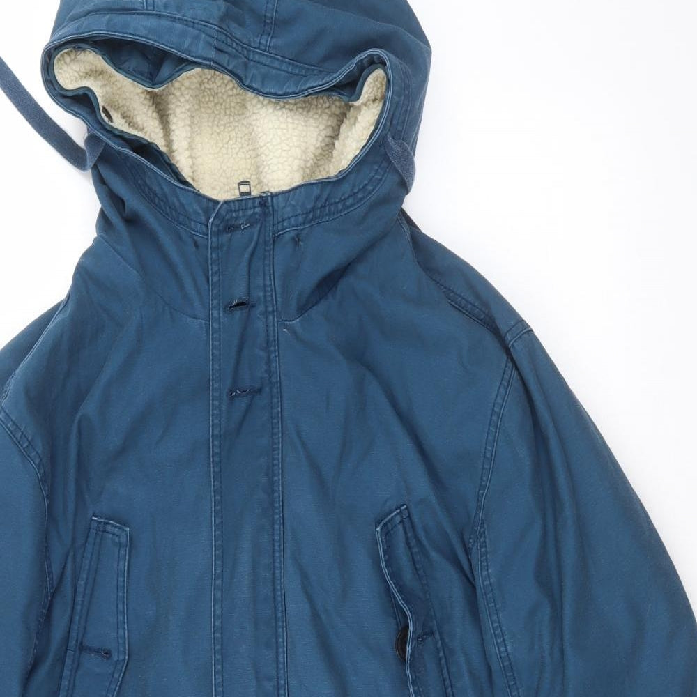 Cedar Wood State Mens Blue   Parka Coat Size XL