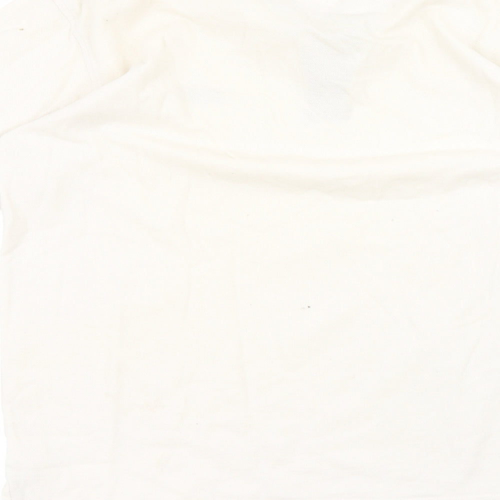 Umbro Mens White  Polyester  Polo Size L Collared