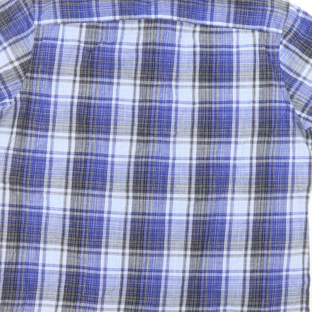 Red Herring Mens Blue  Cotton  Dress Shirt Size XL Collared