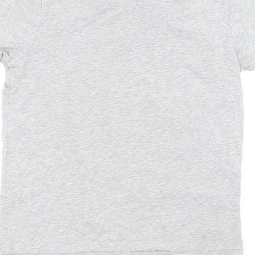 Cedar Wood State Womens Grey  Cotton Basic T-Shirt Size M Round Neck
