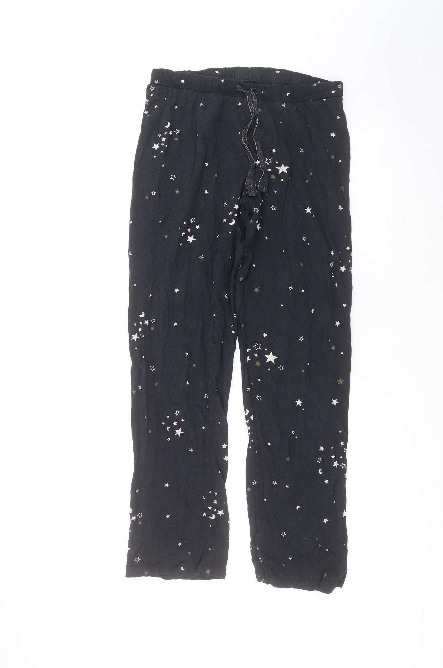 NEXT Womens Black  Cotton Trousers  Size M L26 in Regular