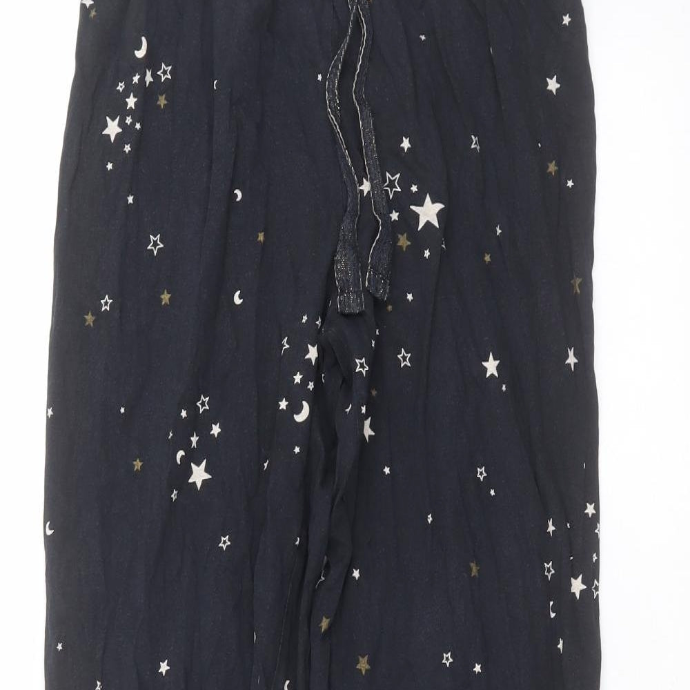 NEXT Womens Black  Cotton Trousers  Size M L26 in Regular