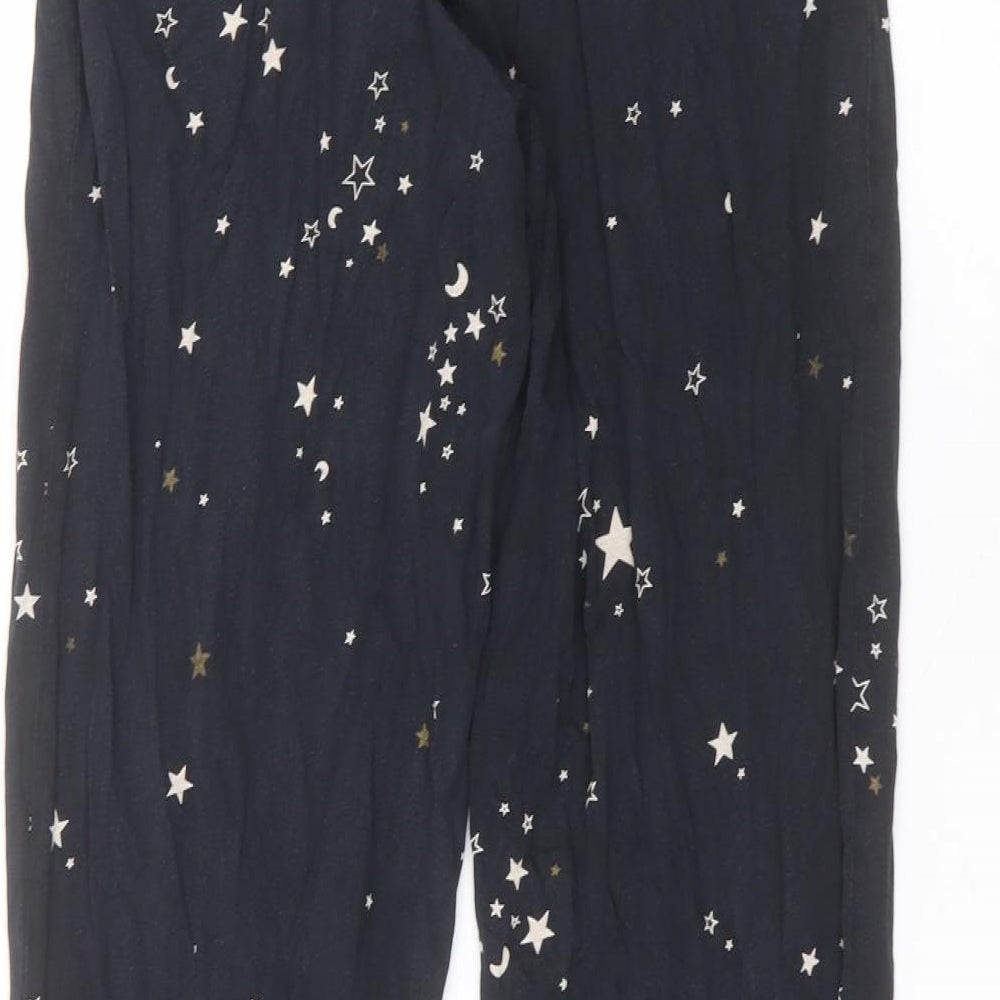 NEXT Womens Black  Cotton Trousers  Size M L26 in Regular