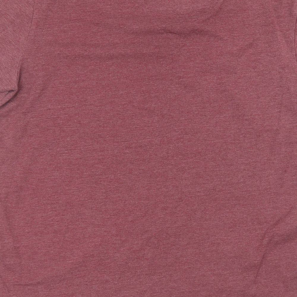 Lyle & Scott Mens Red  Cotton  T-Shirt Size XL Round Neck