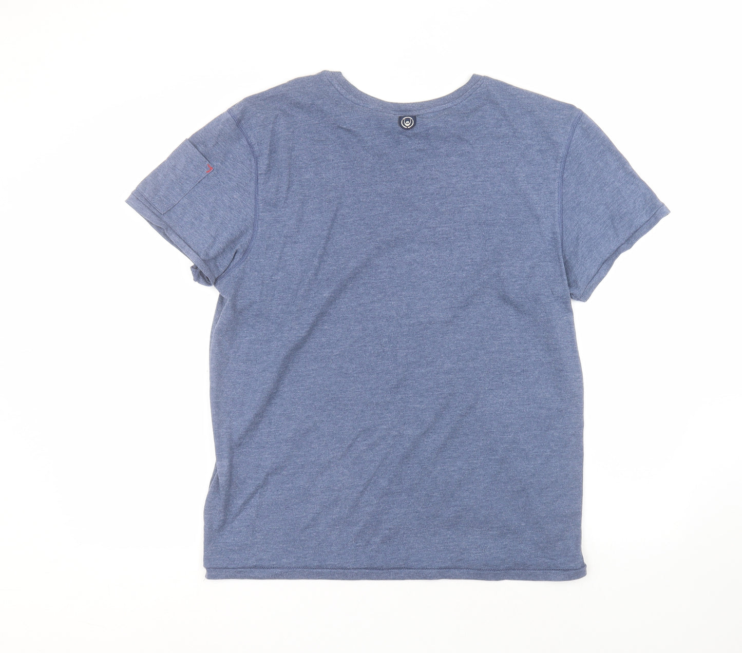 duck & cover Mens Blue  Cotton  T-Shirt Size 2XL Round Neck