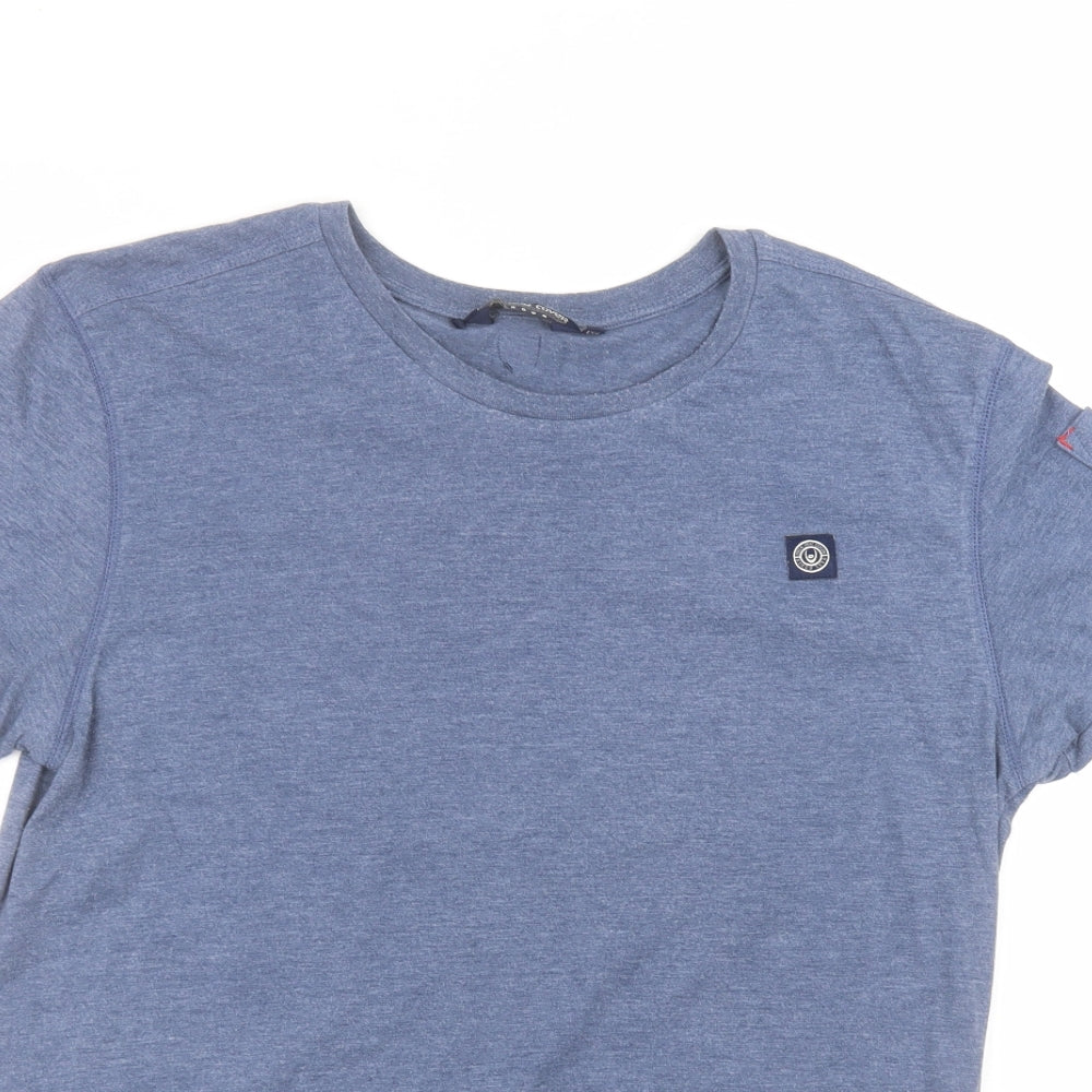 duck & cover Mens Blue  Cotton  T-Shirt Size 2XL Round Neck