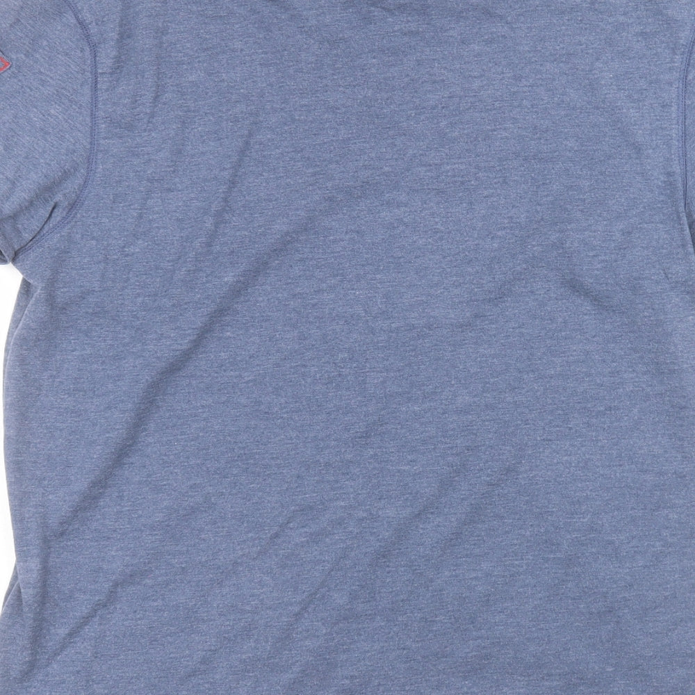 duck & cover Mens Blue  Cotton  T-Shirt Size 2XL Round Neck