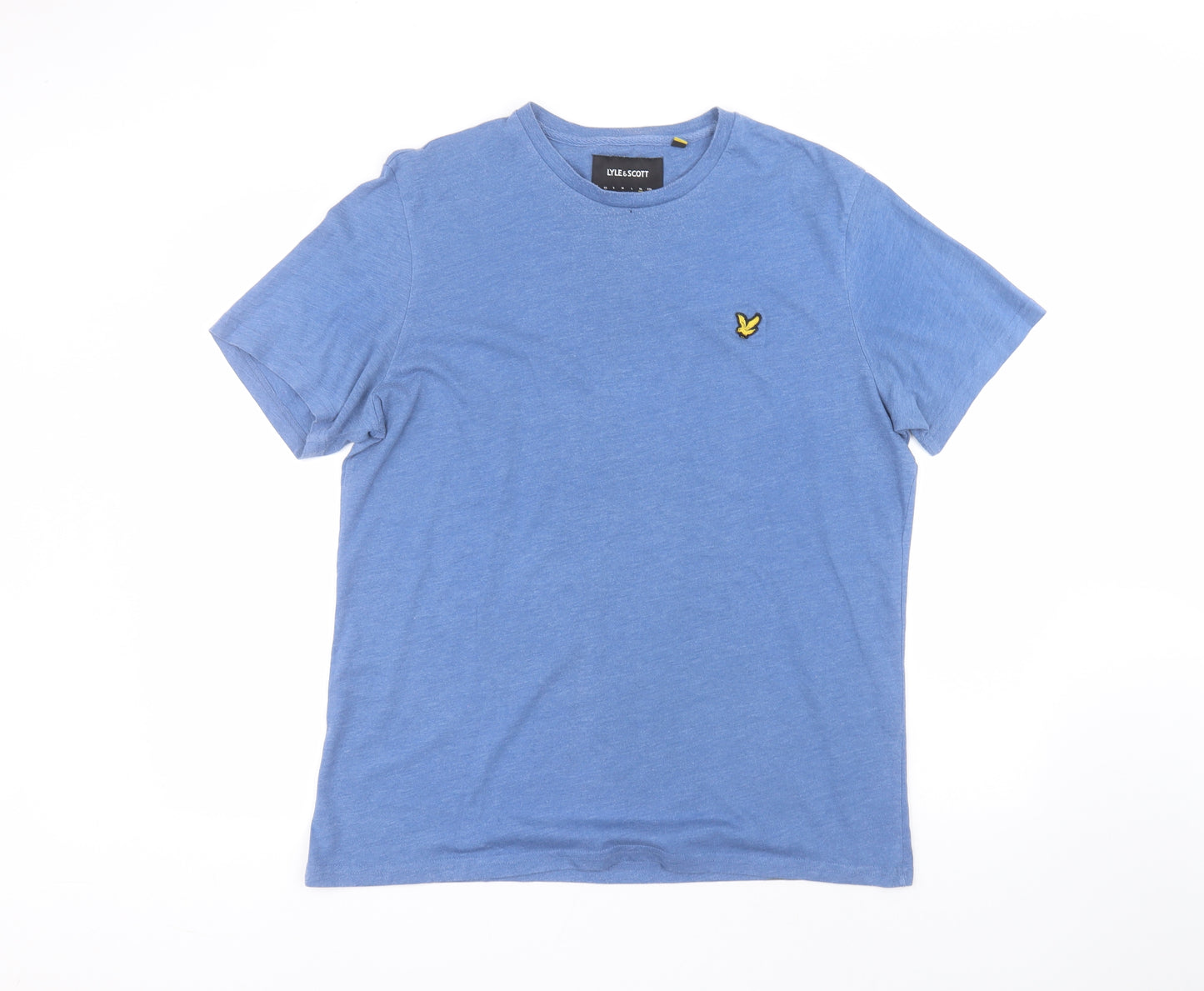 Lyle & Scott Mens Blue  Cotton  T-Shirt Size XL Round Neck