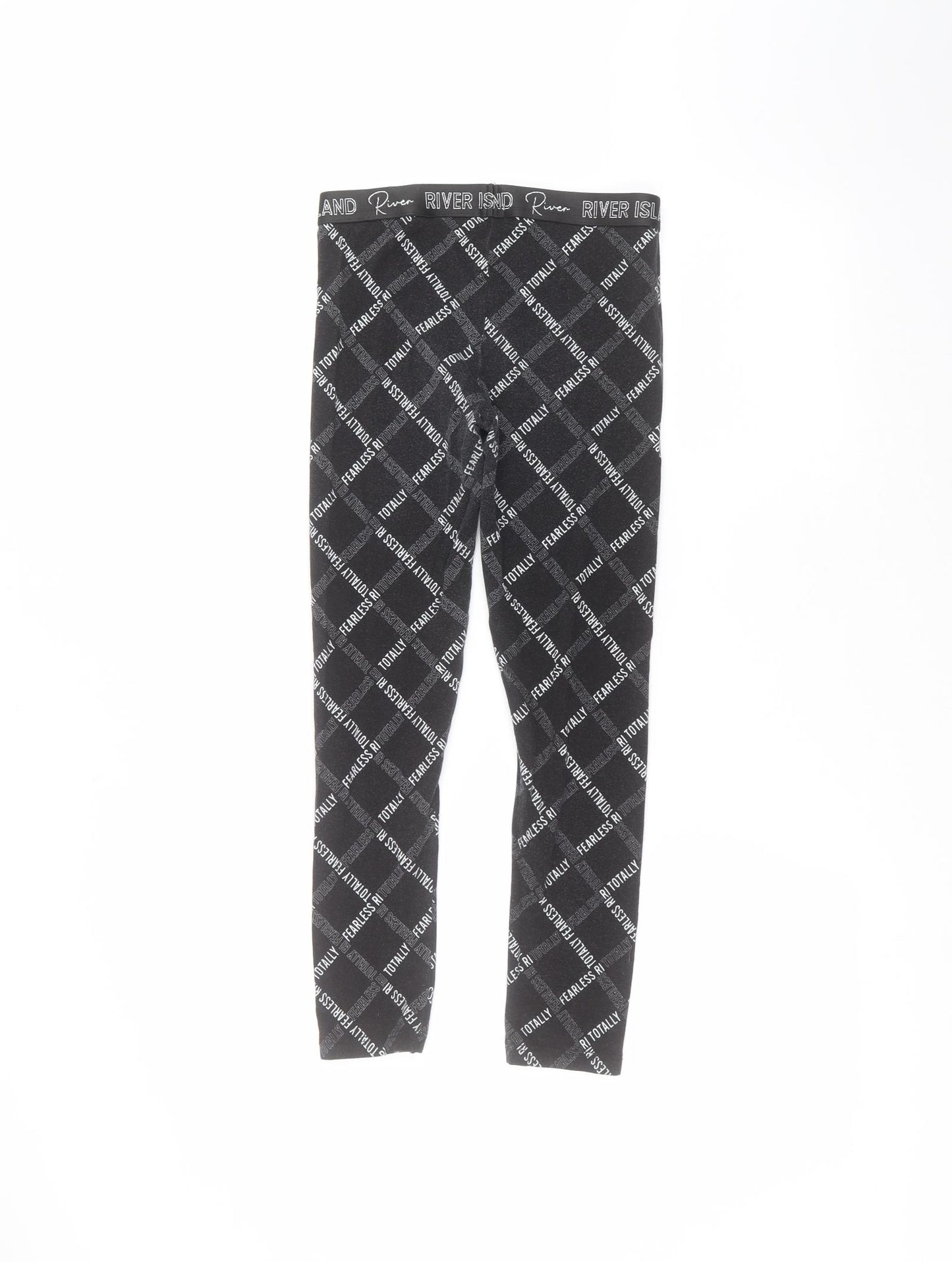 River Island Girls Black  Polyester Jegging Trousers Size 9-10 Years  Regular