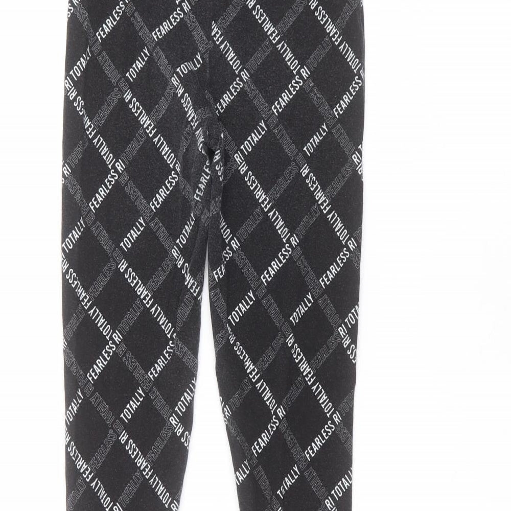 River Island Girls Black  Polyester Jegging Trousers Size 9-10 Years  Regular