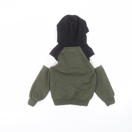 Matalan Girls Green  Cotton Pullover Hoodie Size 5 Years