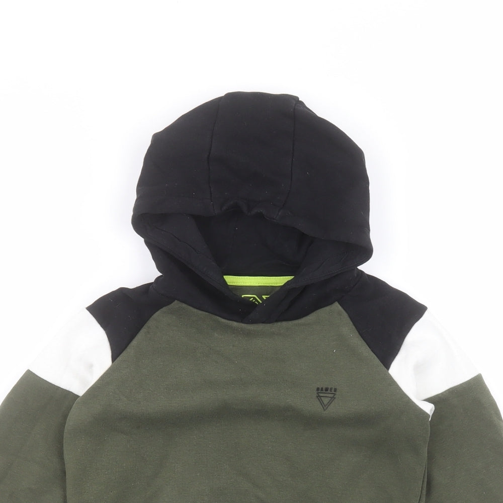 Matalan Girls Green  Cotton Pullover Hoodie Size 5 Years