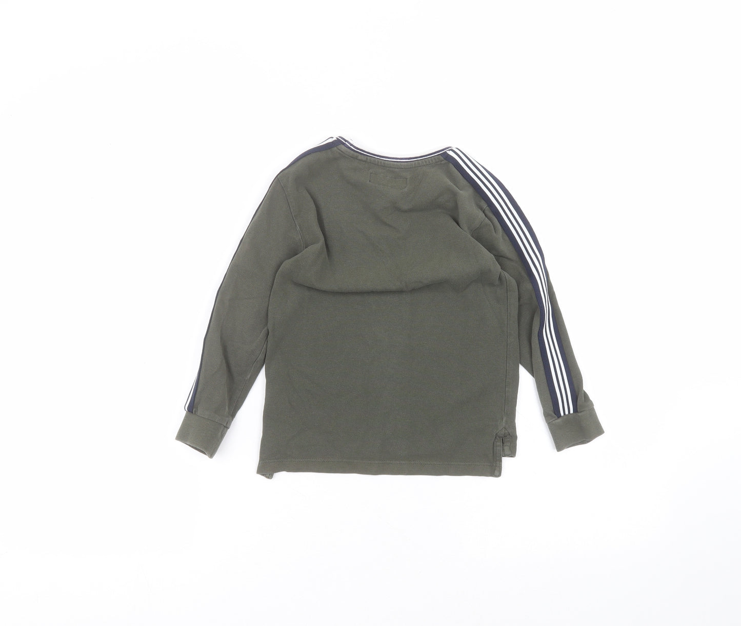 NEXT Boys Green  Cotton Basic T-Shirt Size 5 Years Round Neck