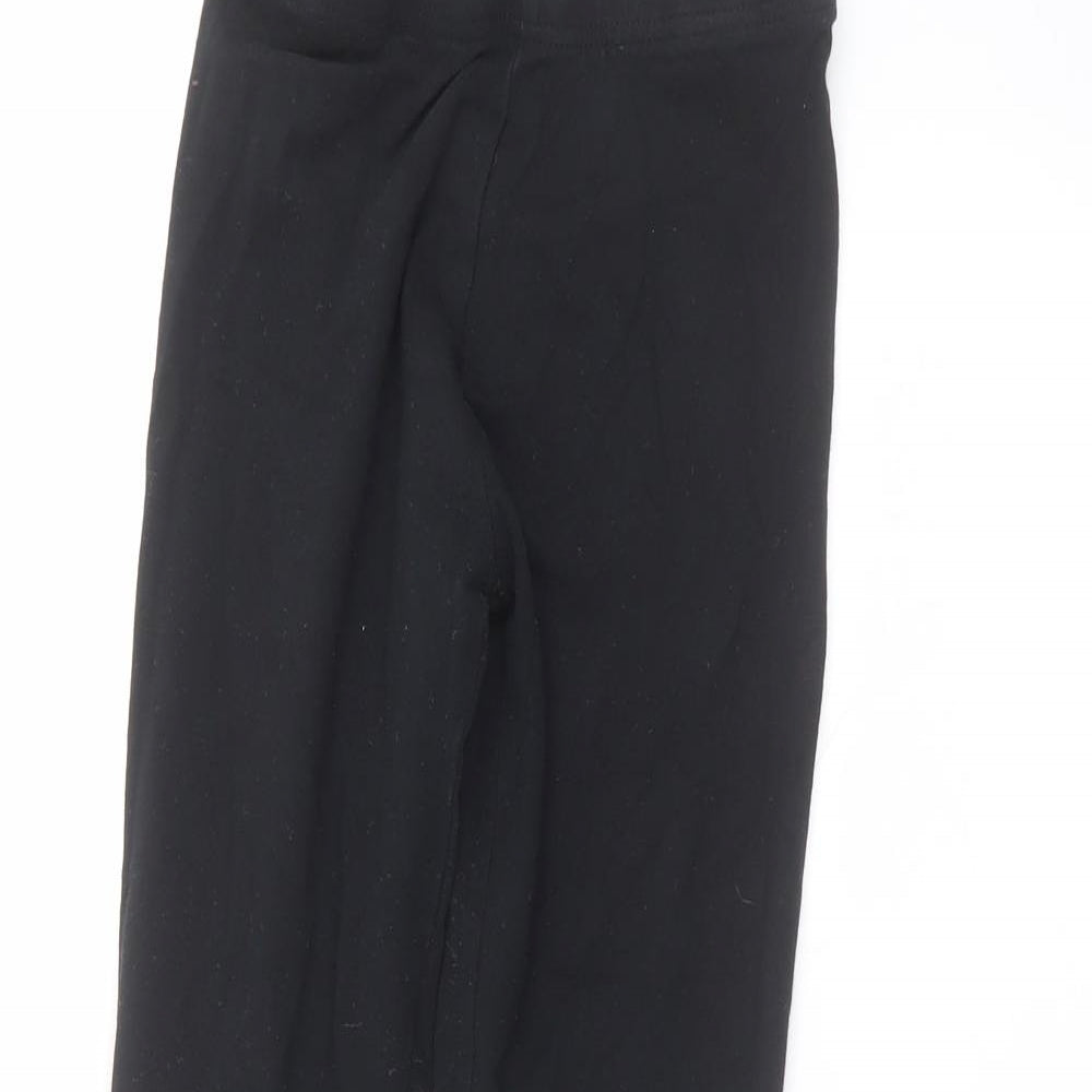 Primark Girls Black  Cotton Sweatpants Trousers Size 10-11 Years  Regular