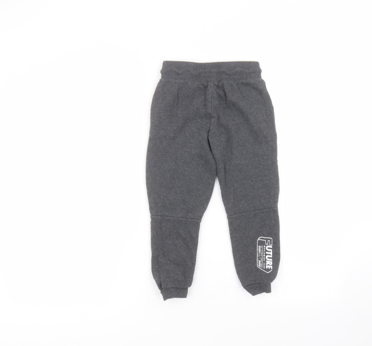 Primark Boys Black  Cotton Sweatpants Trousers Size 4-5 Years  Regular