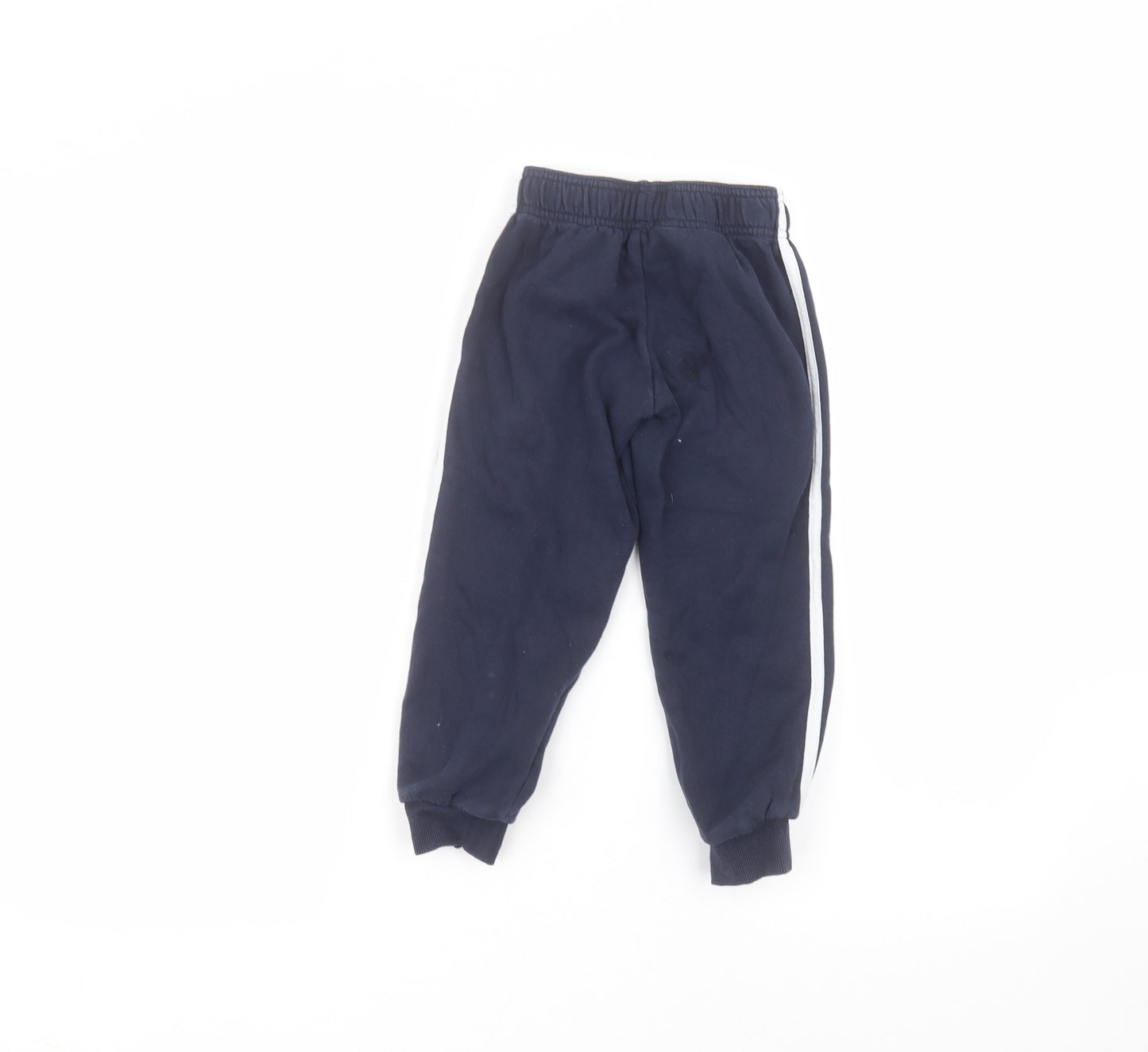 adidas Boys Blue  Polyester Sweatpants Trousers Size 4-5 Years  Regular