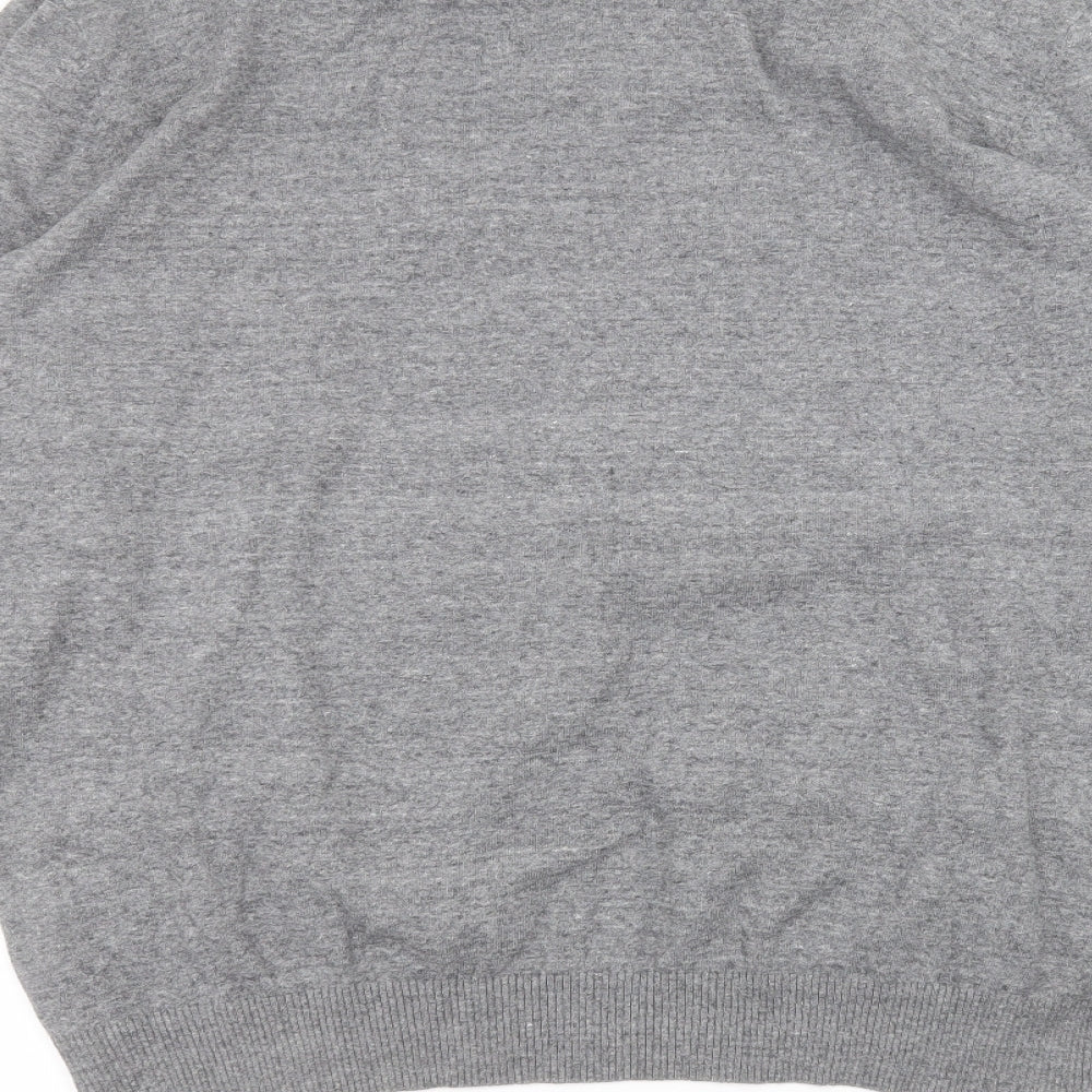 Matalan Mens Grey Round Neck  Cotton Pullover Jumper Size XL
