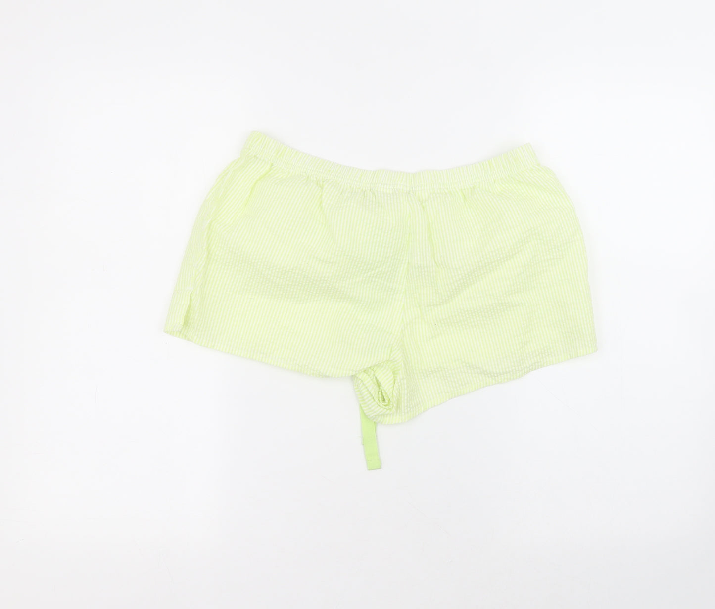 Primark Womens Green  Cotton Hot Pants Shorts Size S  Regular
