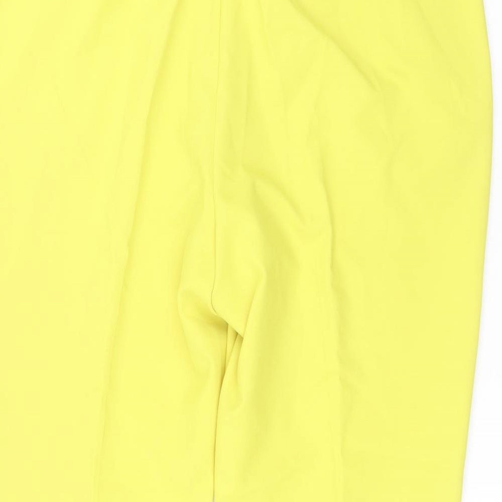 Simply Be Womens Yellow  Polyester Trousers  Size 20 L26 in Regular