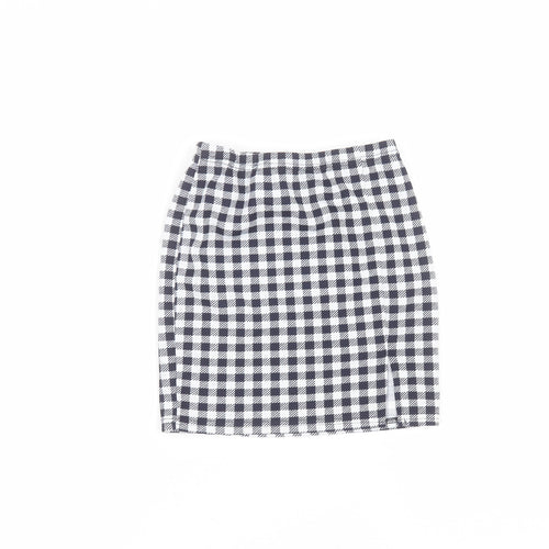 SheIn Girls White  Cotton Mini Skirt Size 9 Years  Regular