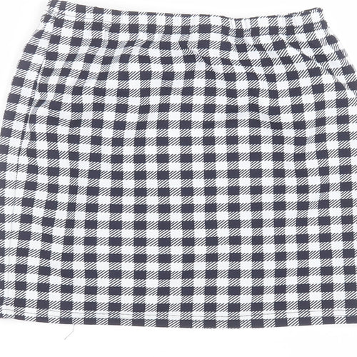 SheIn Girls White  Cotton Mini Skirt Size 9 Years  Regular