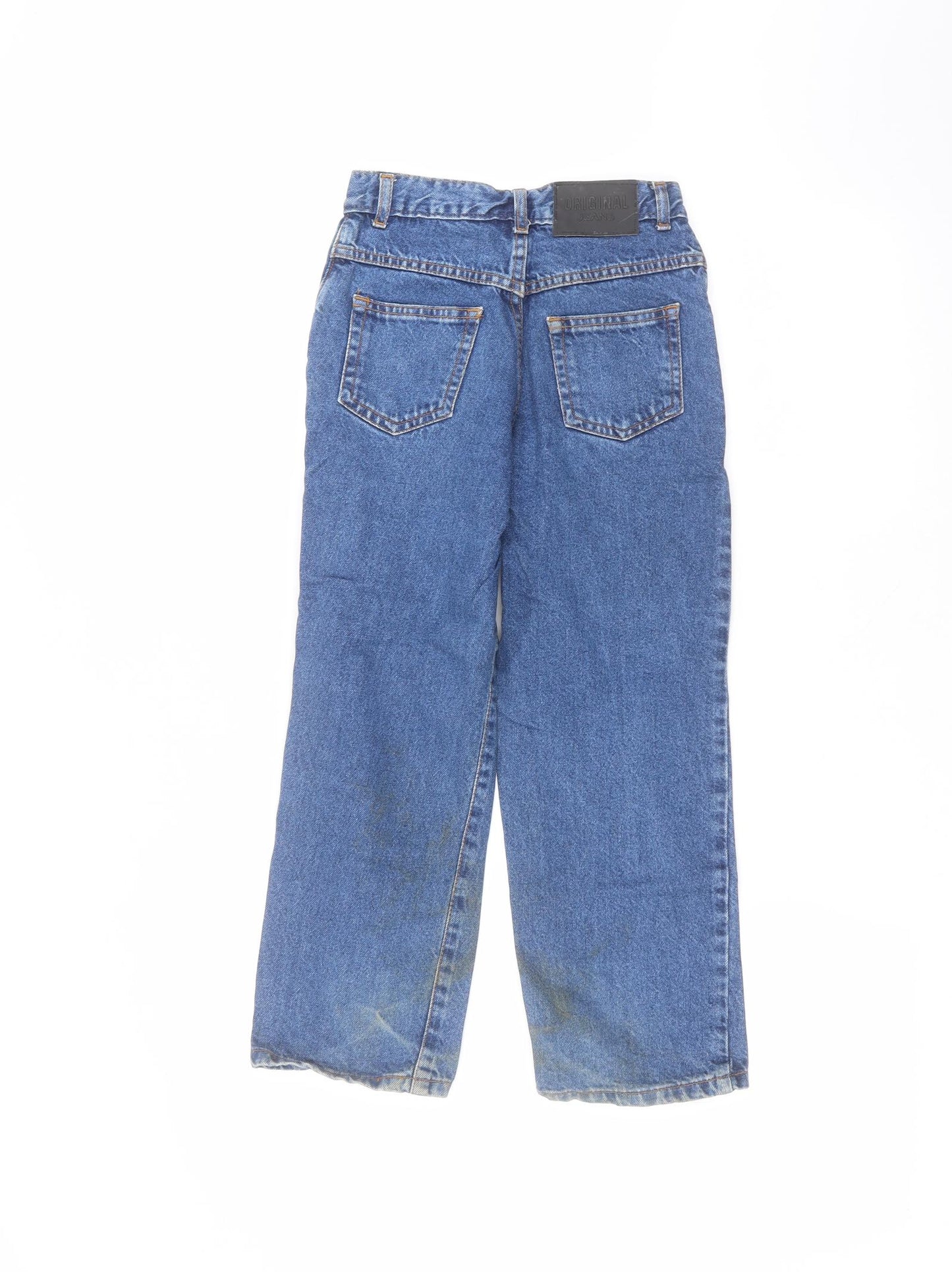 Preworn Boys Blue  Cotton Straight Jeans Size 7 Years  Regular