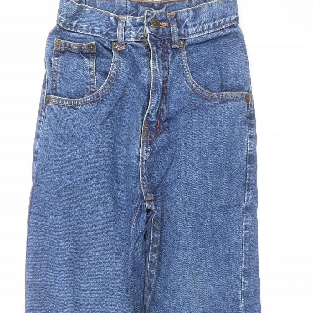 Preworn Boys Blue  Cotton Straight Jeans Size 7 Years  Regular
