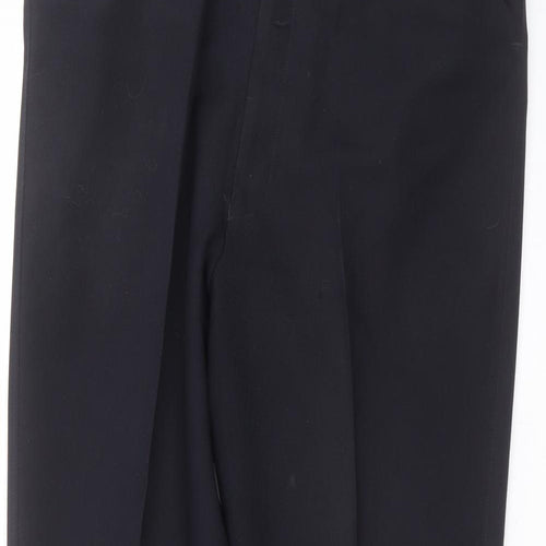 denever Mens Blue  Polyester Trousers  Size 38 in L30 in Regular