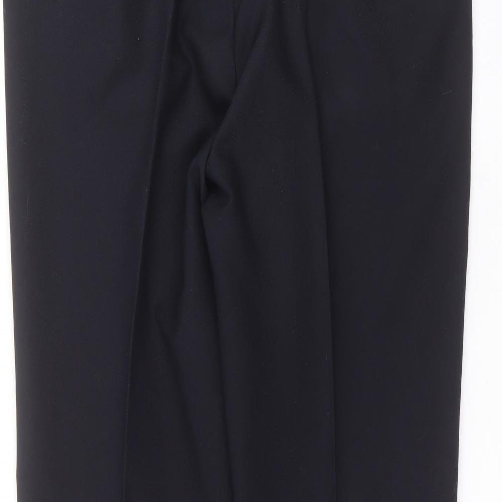 denever Mens Blue  Polyester Trousers  Size 38 in L30 in Regular