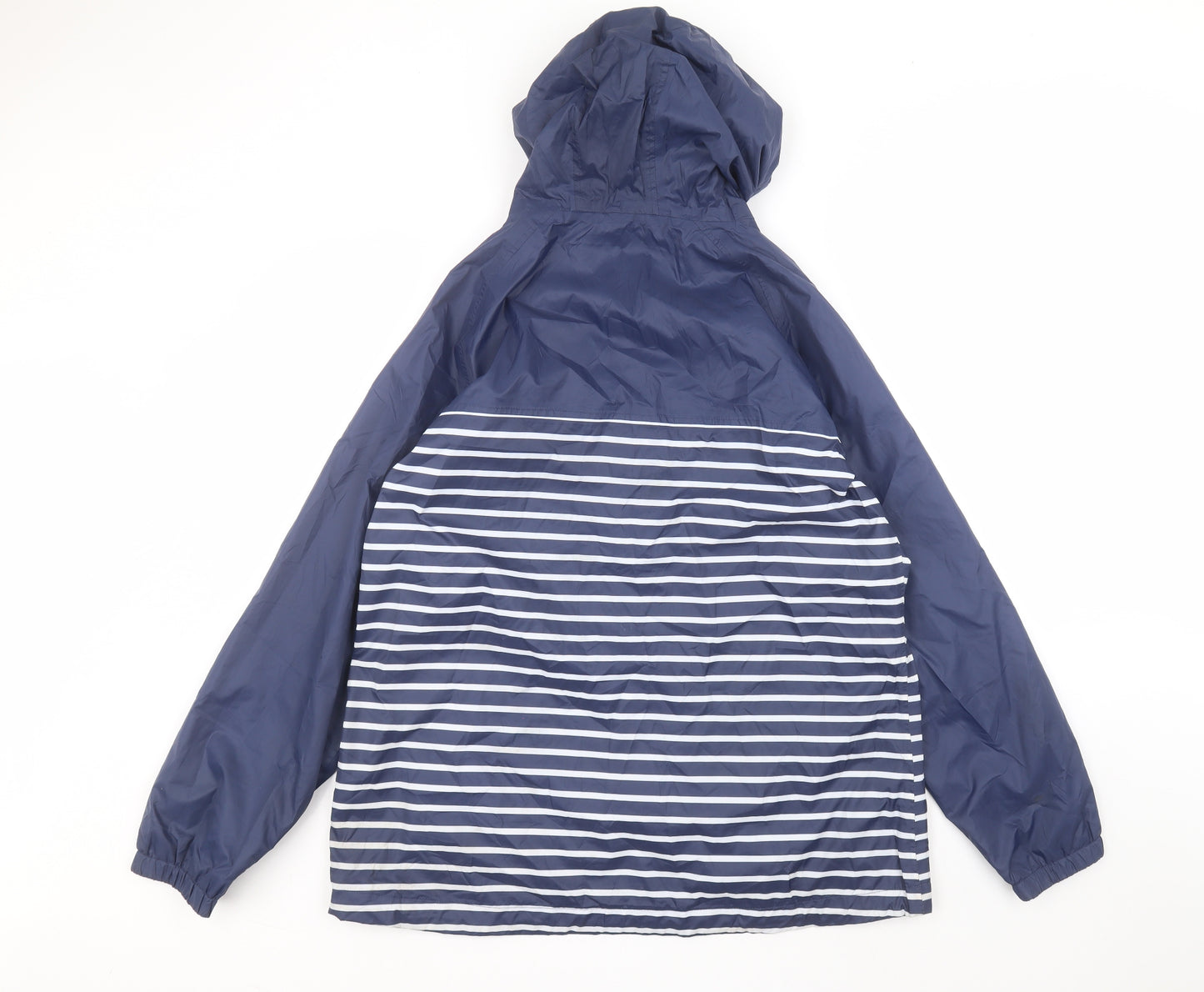 Peter Storm Womens Blue Striped  Rain Coat Coat Size 18