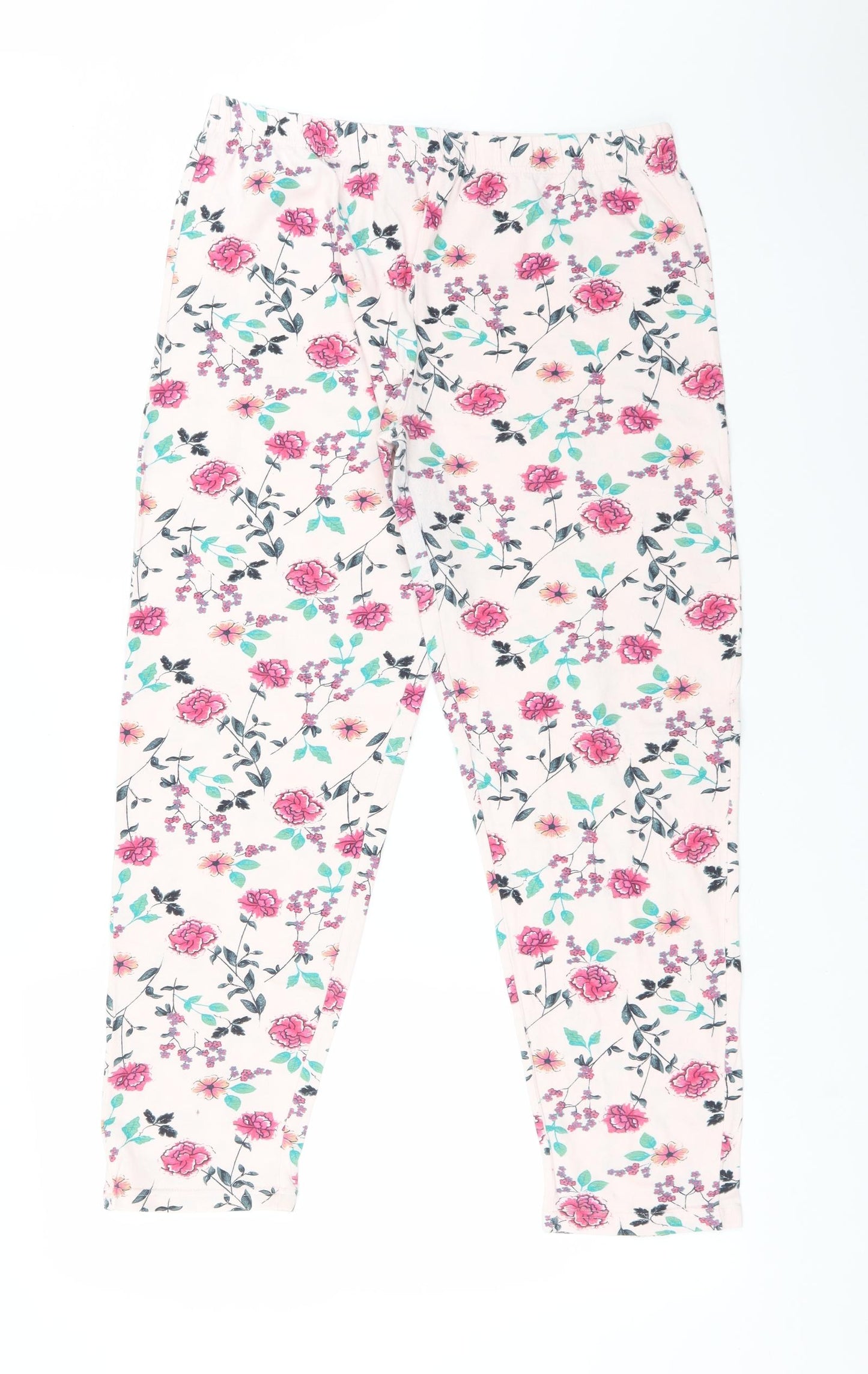 Avon Womens Multicoloured Floral Cotton  Pyjama Pants Size 16